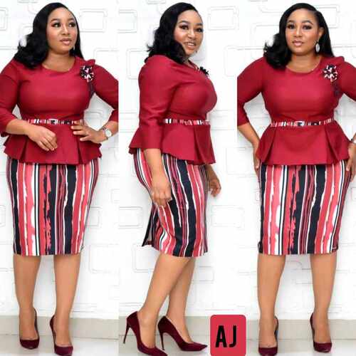 African Clothes Stripe dress Women big size fat clothes 50