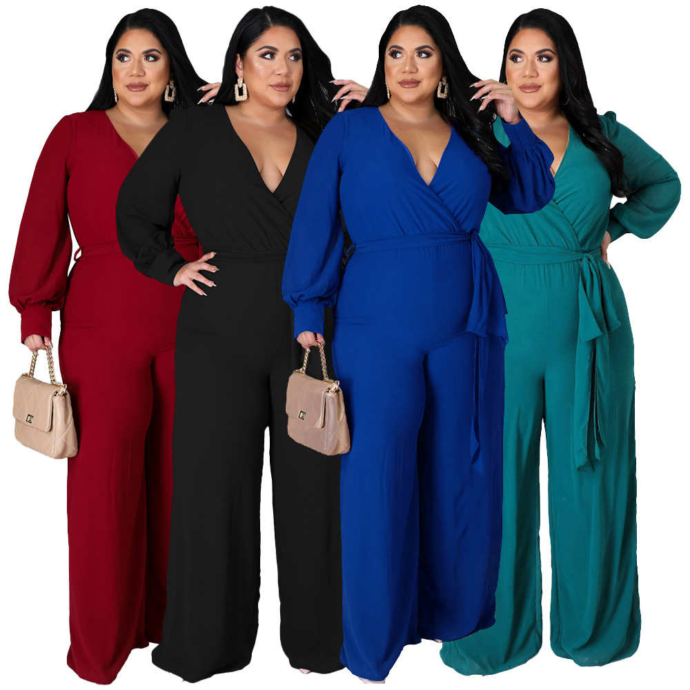 fat women plus big size Party piece Jumpsuit rompers ladies