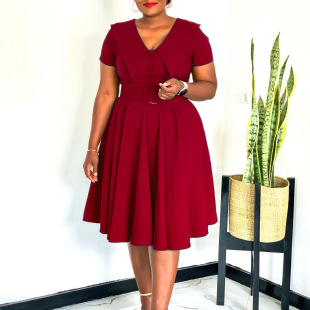 plus size dresses OL lady Africa female work dress big size