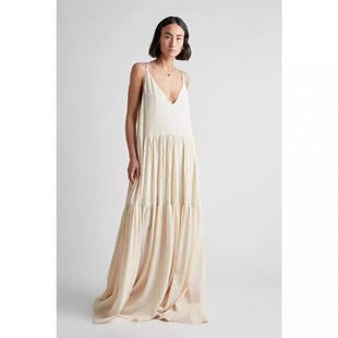 beach dress women long maxi dress lady clothes 沙滩裙吊带裙