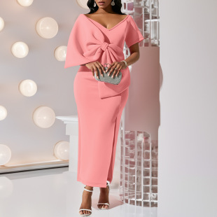 plus size party dresses Large bow dress European skirts 3xl