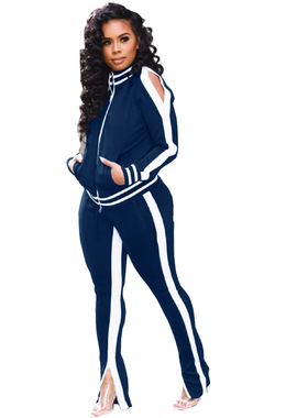 跨境欧美时尚休闲运动套装两件套 women suits lady sets sports