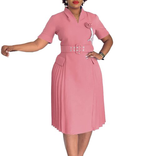 plus size women dress OL work big size dresses 欧美风大码裙