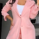 欧美女装翻领西装直筒裤套装女 African female suits lady sets