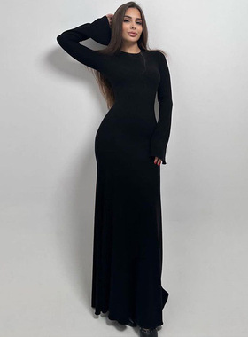 autumn winter dress for women long Dresses Evening 秋季裙女