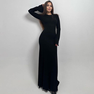 autumn winter dress for women long Dresses Evening 秋季裙女