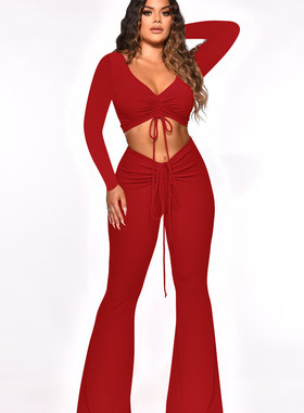 Women Two 2 Piece Outfits Set Tank Tops and long pants 2022
