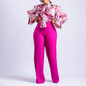 piece women top New print trousers arrived suit