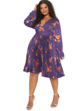 big plus size fashion women dresses girl dress print female