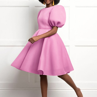 Big Size Women Party Dress White Color 大码连衣裙女非洲女装