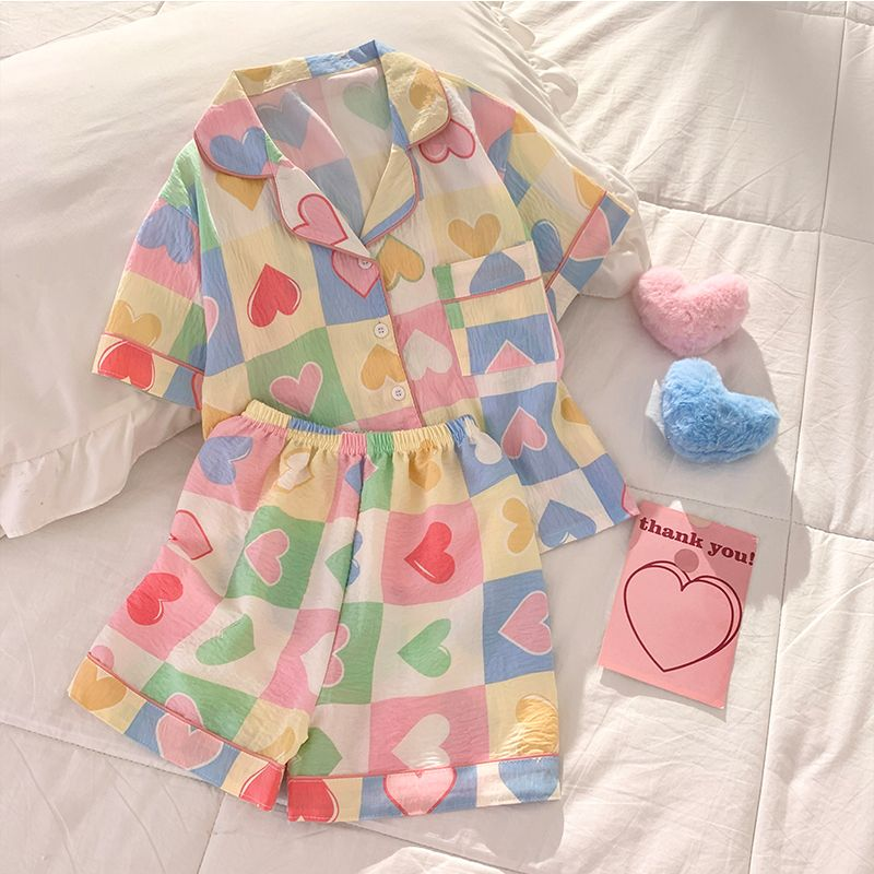 夏季兒童云朵棉韓系風短袖短褲