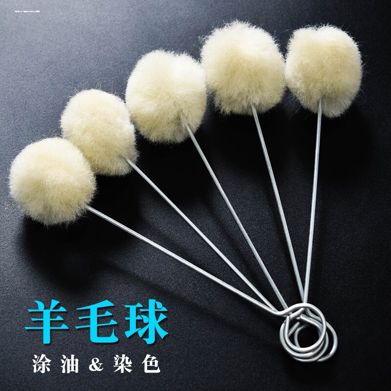 汽车玻璃底涂羊毛球底涂毛刷涂抹 汽车恢复原厂工具 底涂清洁毛刷图片