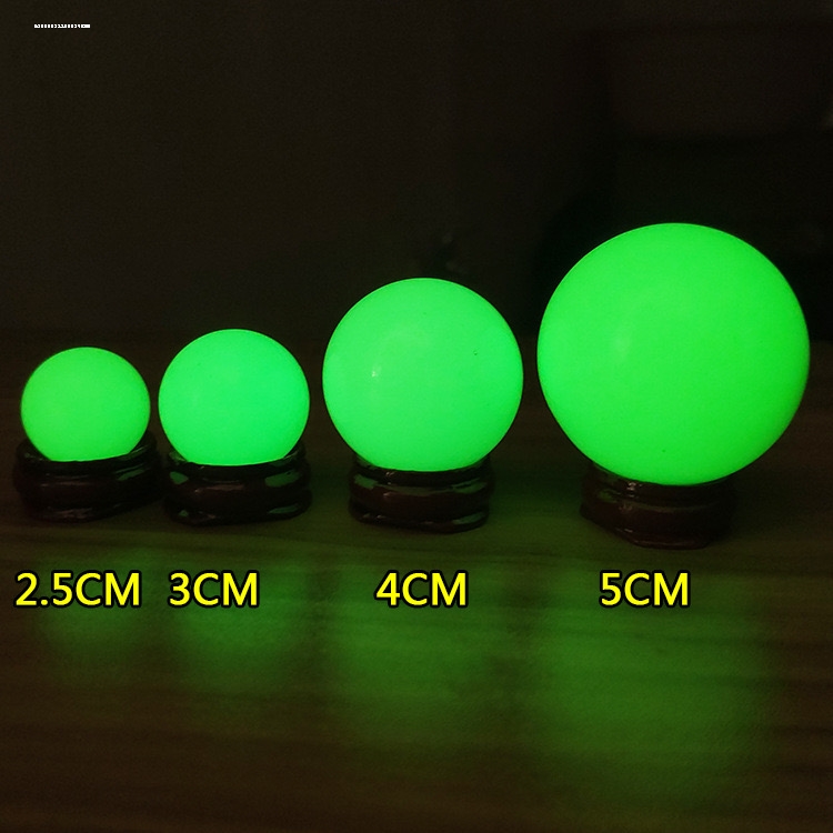 萤石夜明珠原石夜光石夜光球夜光球萤石球水晶球摆件