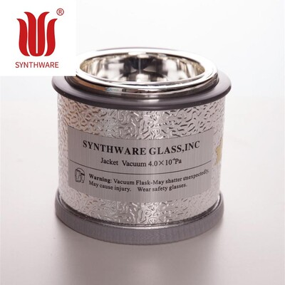 欣维尔SYNTHWARE 圆底杜瓦瓶 金属铝壳 Boro3.3高硼硅玻璃 F24