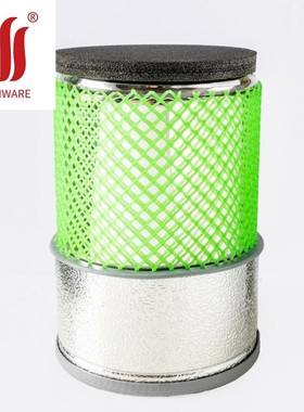 欣维尔SYNTHWARE 筒型杜瓦瓶 带盖子 底部铝壳上端外部塑料网 F11