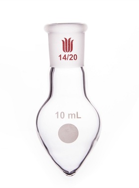 欣维尔SYNTHWARE 厚壁鸡心瓶,14/20口,10ml,脖长15mm F321410L