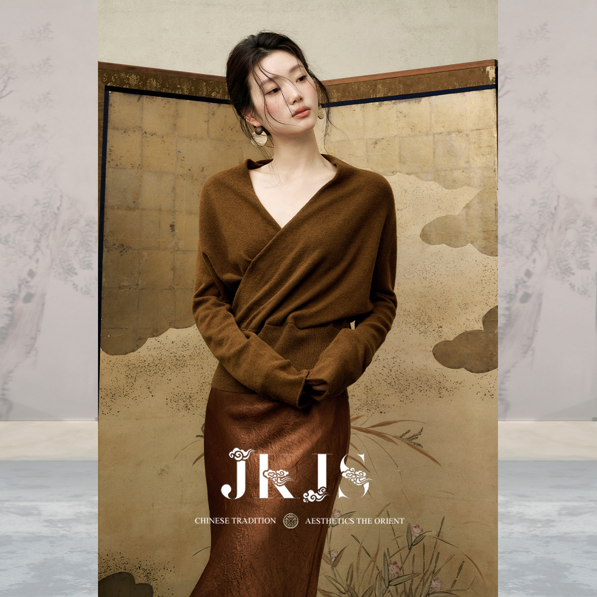 JKJS新中式羊毛针织衫