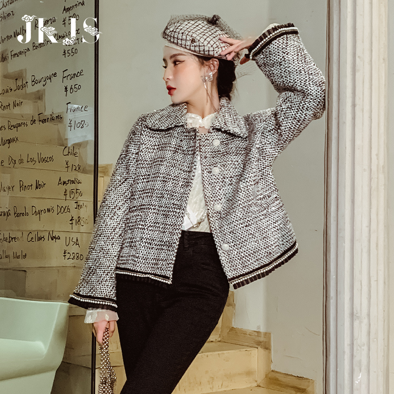 外套女秋冬百搭2022年新款女韩版初秋上衣女外搭小香风女士短外套