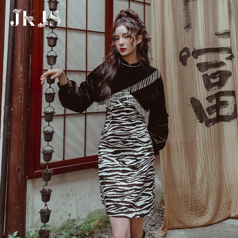 改良旗袍民国复古中国风连衣裙