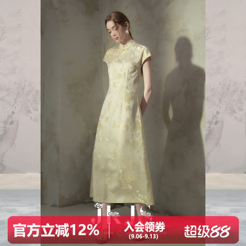 JKJS新中式国风改良气质旗袍