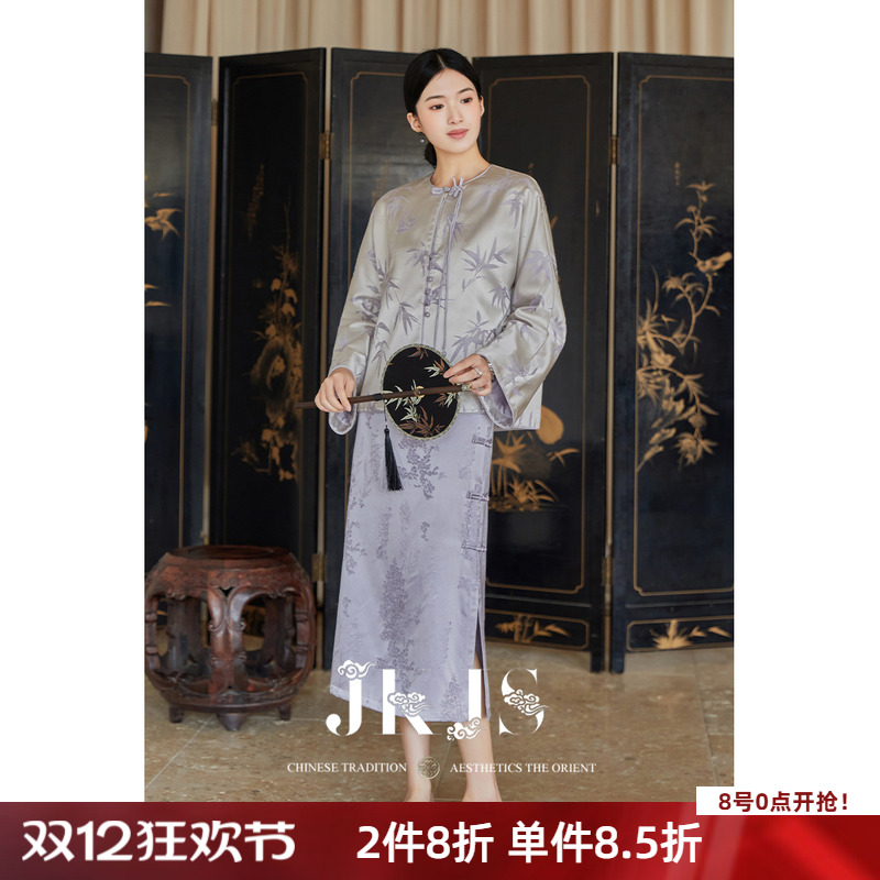 新中式外套JK&JS盘扣旗袍上衣