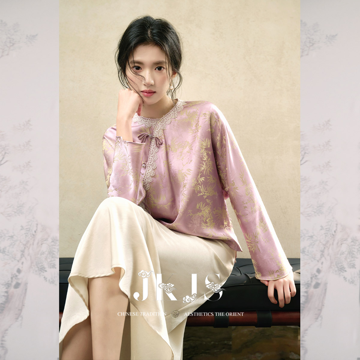 JKJS斜襟盘扣衬衫新中式