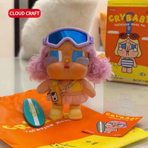 适用crybaby一起冲浪娃衣可爱配饰哭娃vacation mode on 度假系列