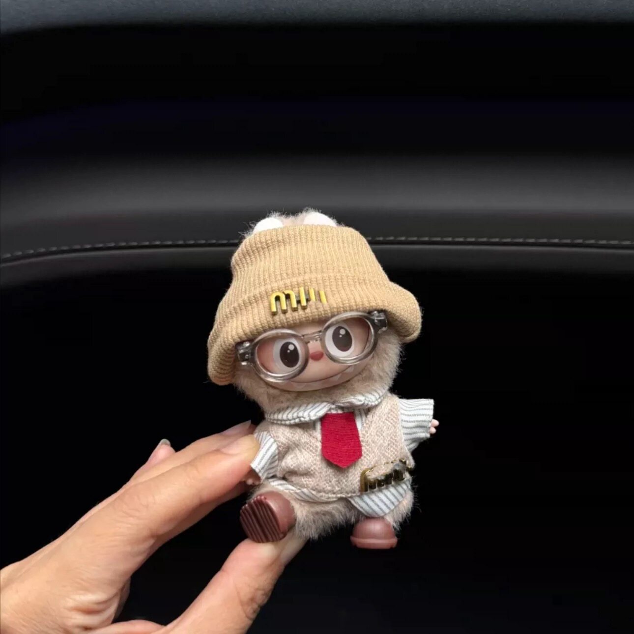 labubu4代英伦风娃衣套装10cm迷你公仔服装心底密码拉布布4.0衣服图片
