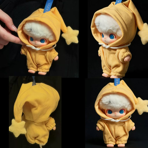 imoo娃衣皮克斯pixar搪胶衣服苏利文小米10cm衣服娃娃星星人服装
