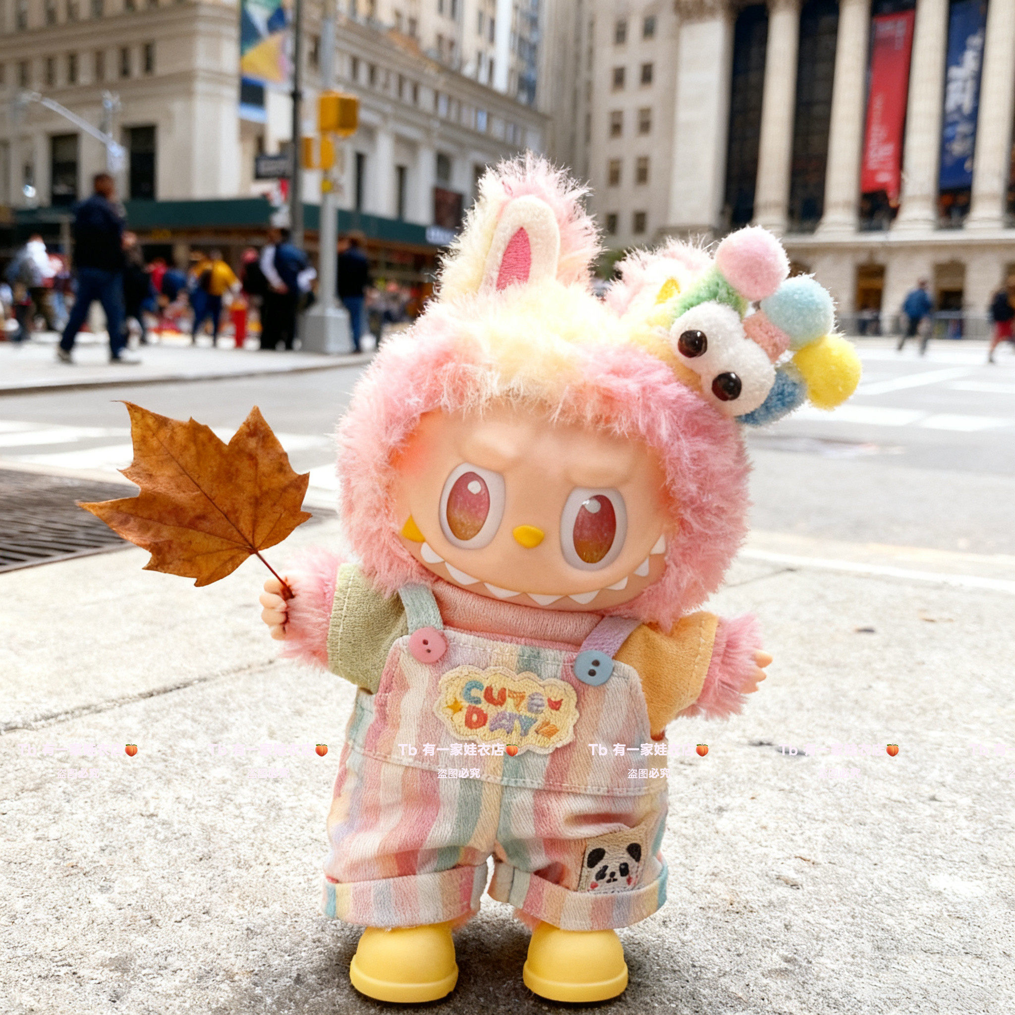 适用于17cm忠诚labubu娃衣一二三代用拉布布幸运欢乐公仔玩偶着替,模玩/动漫/周边/娃圈三坑/桌游,棉花娃娃/毛绒玩具娃衣,淘宝优惠券,粉丝福利购,淘宝优惠卷