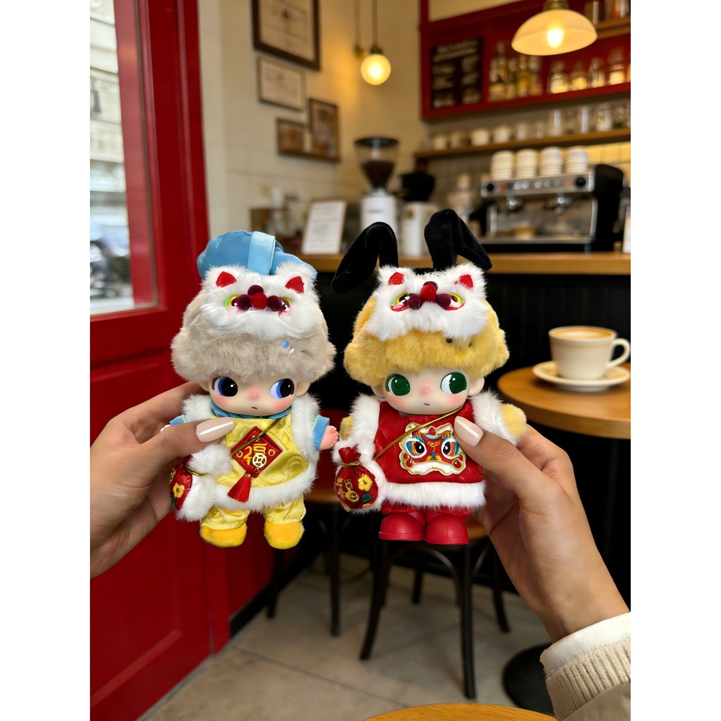 dimoo迪士尼搪胶娃衣过新年拜年服布鲁托唐老鸭高飞米妮醒狮衣服,模玩/动漫/周边/娃圈三坑/桌游,棉花娃娃/毛绒玩具娃衣,淘宝优惠券,粉丝福利购,淘宝优惠卷