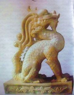 石雕独角兽 石雕望天吼 雕刻望天吼 风水摆件
