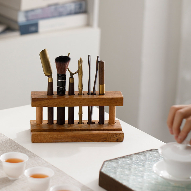 茶道茶具六君子套装高档茶笔茶夹配件用品大全胡桃木泡茶工具底座,餐饮具,茶道/零配,淘宝优惠券,粉丝福利购,淘宝优惠卷