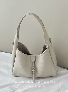 ROSSY BAG hobo托特包 头层牛皮百搭质感单肩斜挎包包休闲大容量