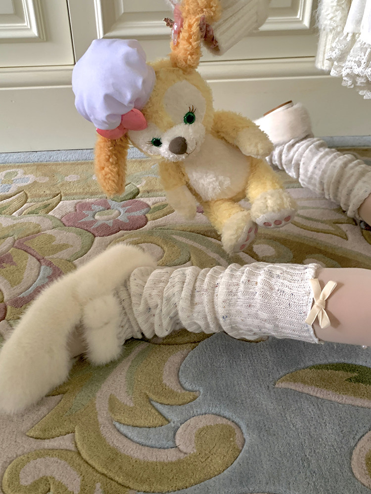 cnorahk波点袜套小香风袜套