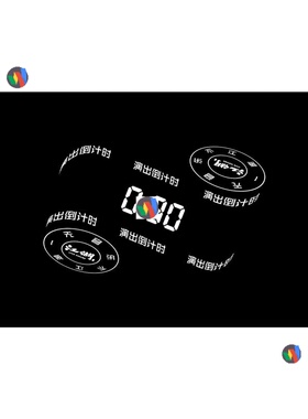 酒吧夜店 LIVE HOUSE 【倒计时】LED视频AE模板带工程VJ背景素材