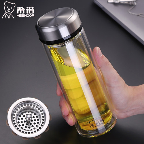 希诺官方旗舰店正品双层玻璃杯