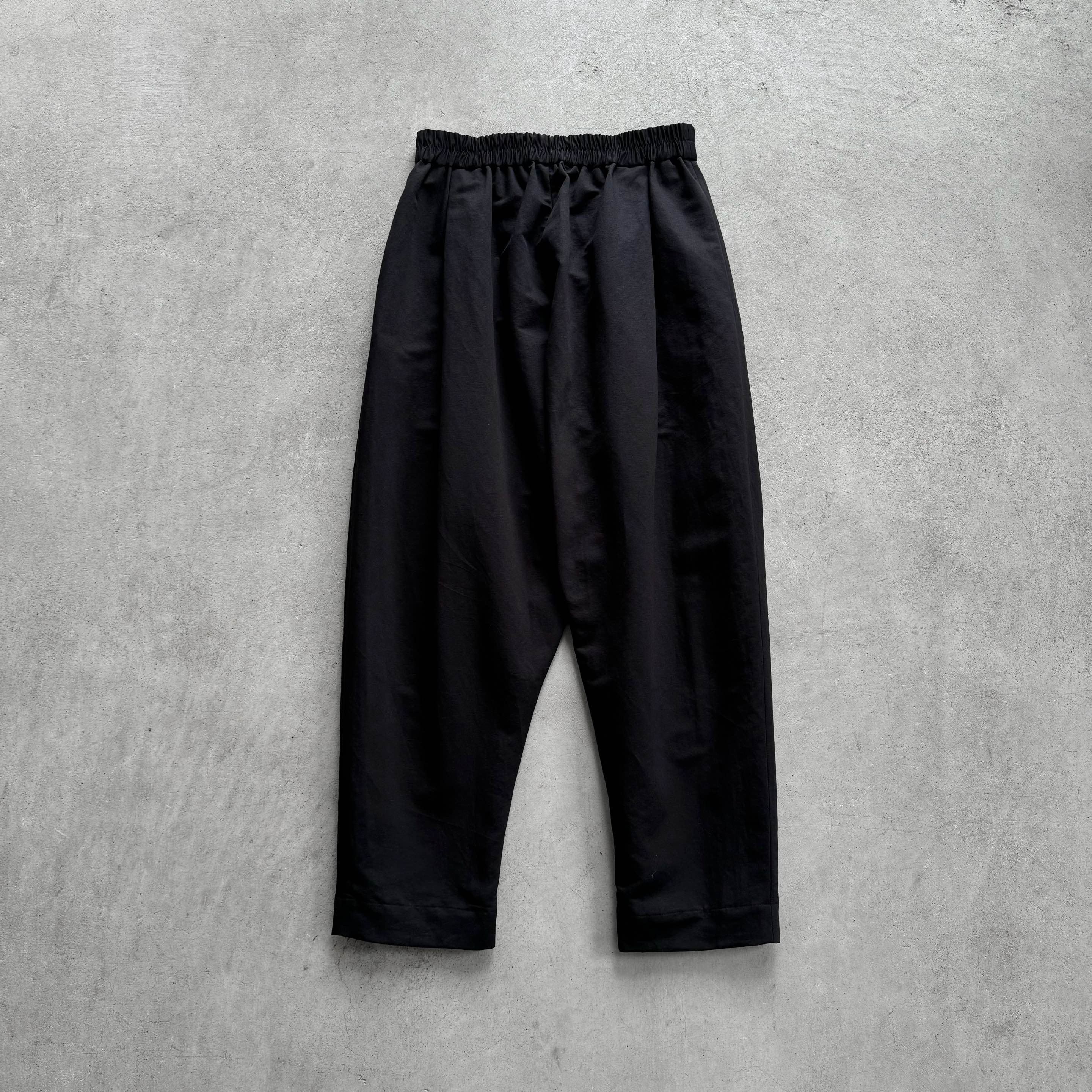 松紧腰etreneant垂感廓形休闲裤