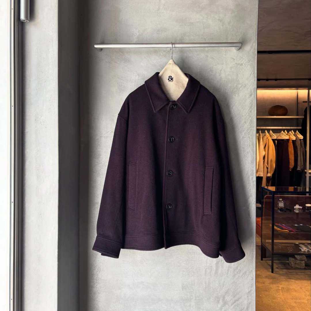 artsscience100%羊绒方领短外套