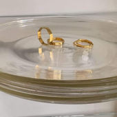 日本代购 包税 包邮 DUOMO职人手工制24K纯金八角型素金戒指指环