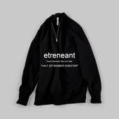 日本etreneant上质纯棉套头拉链宽松软糯裹毛厚款 包税 包邮 卫衣女