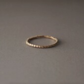 noguchi24秋冬新款 日本代购 职人手工素金小方块戒指叠戴 包邮 包税