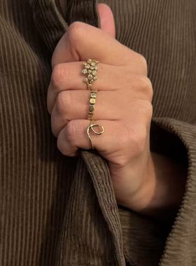 匆匆匆匆noguchi极简素金尾戒女