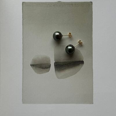 marikotsuchiyama大溪地珍珠耳钉