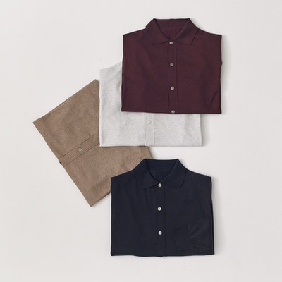 包税包邮日本arts science26春夏新款薄款亚麻V领宽松长袖针织衫