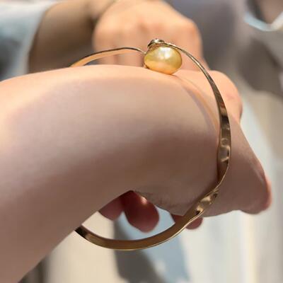 arts&science18K金南洋珍珠手镯