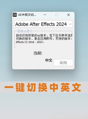 AE中英文切换工具2017-2024全部支持转换插件脚本