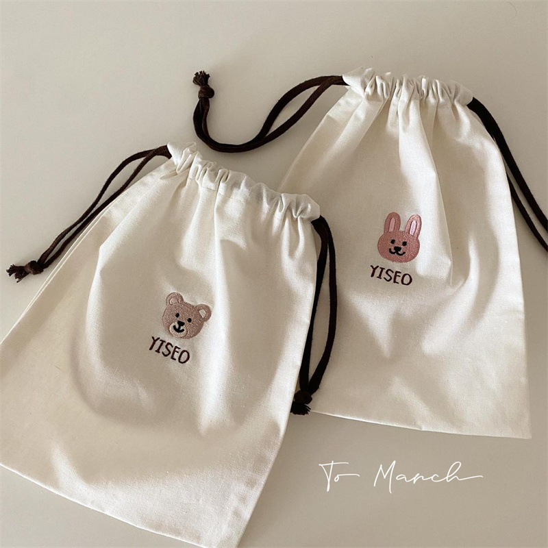 To Mach韩国幼儿园衣服收纳袋小熊收纳包户外旅行洗漱包定制名字