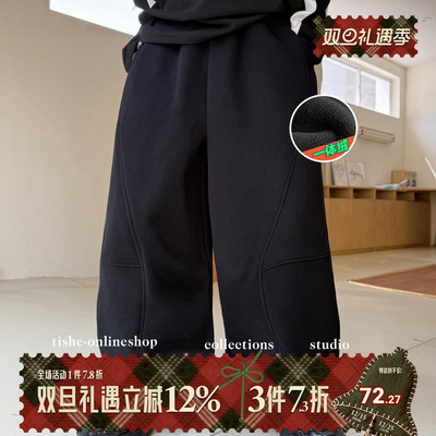 男童加绒裤子2025秋冬款