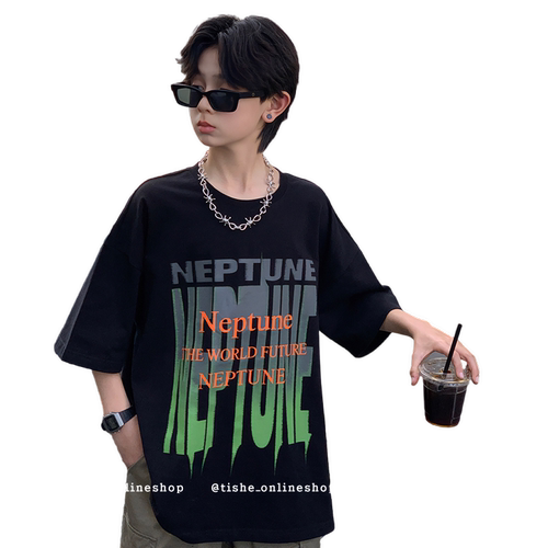 男童短袖T恤2025夏装新款纯棉上衣夏季中大童男装炸街半袖体恤衫9